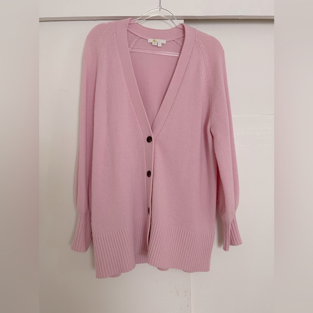 Boden Oversized Cashmere Cardigan Blossom Pink M